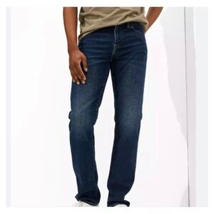 American Eagle Next Level Flex Original Straight Jeans Mens 31 X30 Dark Wash